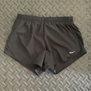 All Black Nike Running Shorts